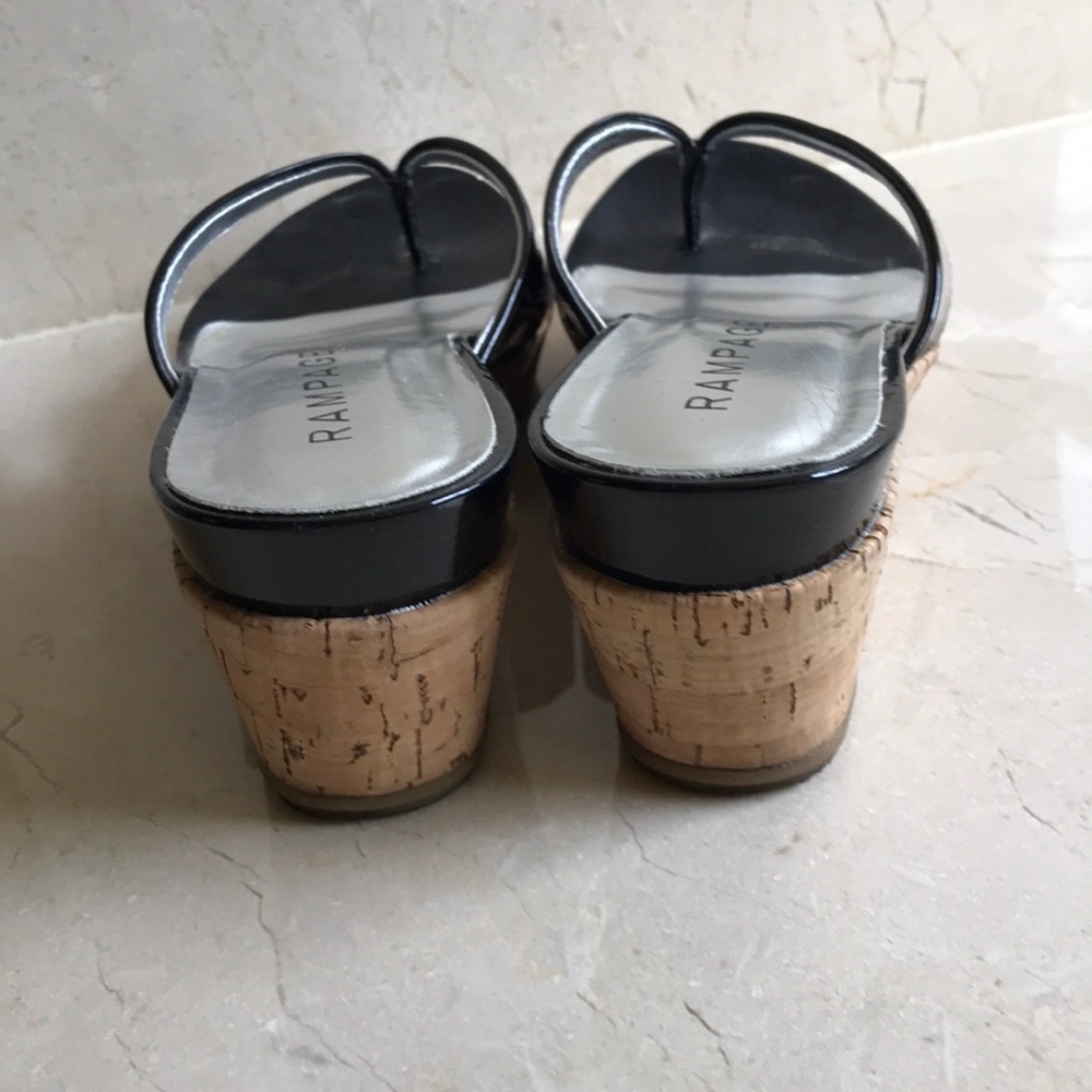 Like new, black patent slip on, 2.5” tall - Picture 3 of 6